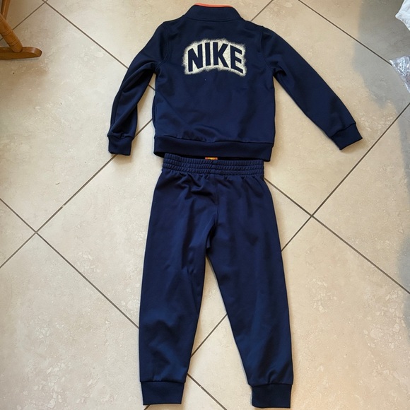 Nike Youth Navy and Orange Tracksuit - Picture 8 of 8